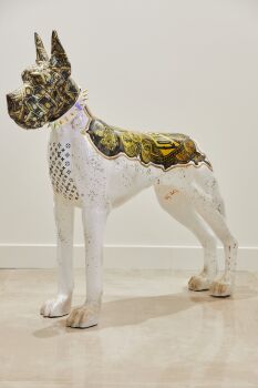 LV Danish Dog White by Ghost Art