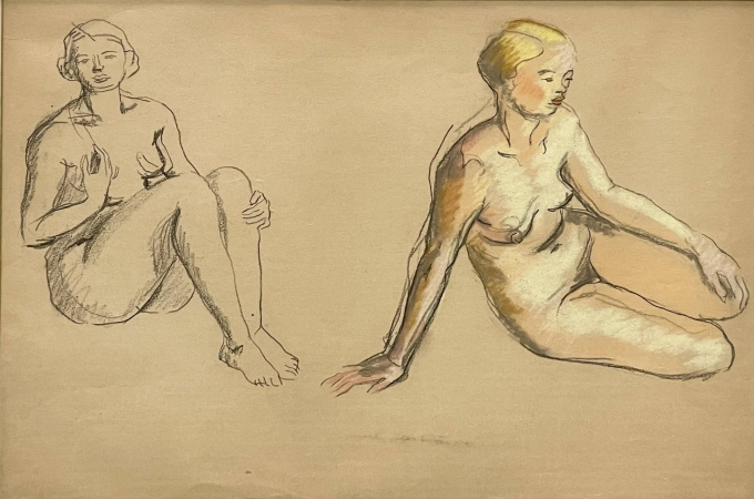 Nu a la serviette by Ludovic Rodo Pissarro