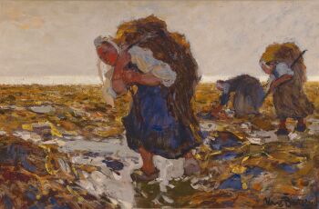 Tangernte in Bretagne, by Hans von Bartels
