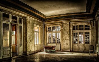 Deserted Bathroom by Peter Odekerken