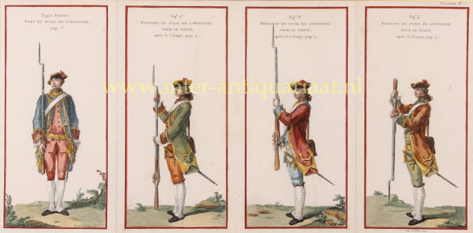 French Royal Army by Hubert-François Gravelot