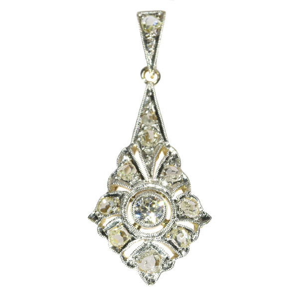 Diamond Art Deco pendant by Artiste Inconnu