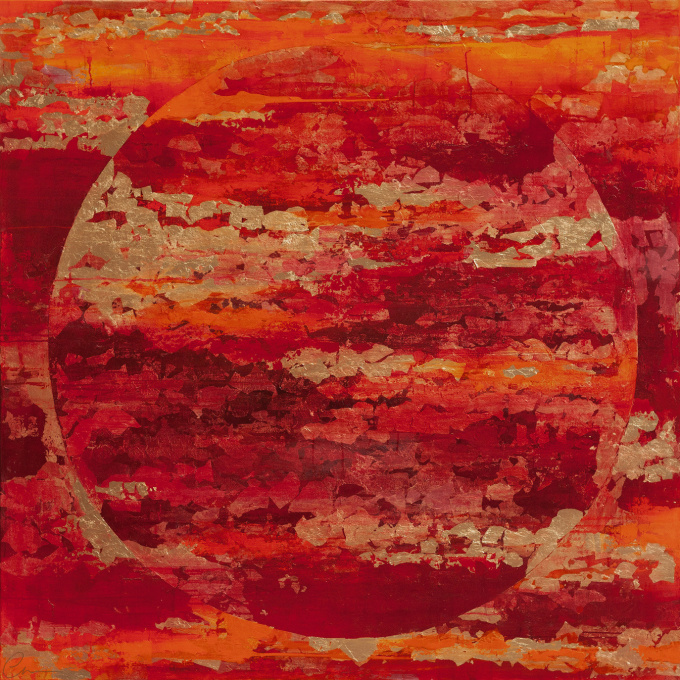 Red Autum Moon by Chelsea Davine