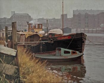 Gezicht op de Houthaven in Amsterdam-West by Frans Koppelaar