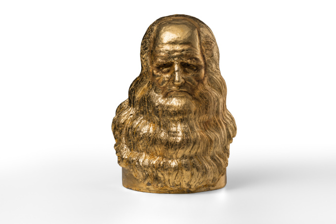 San Leonardo da Vinci - gold leaf by Eleonora Francioni Antonio Mastromarino