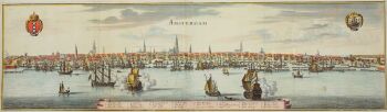VIEW OF 17TH CENTURY AMSTERDAM by Caspar Merian