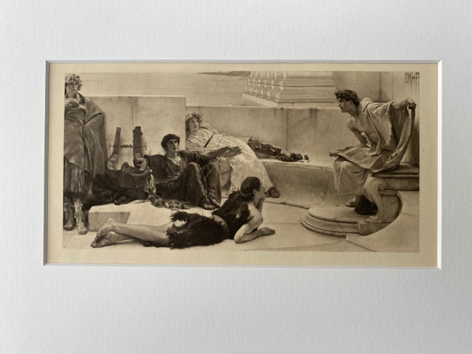 A READING FROM HOMER by Lawrence Alma-Tadema