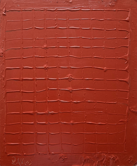 Rotes Gratbild by Herbert Zangs
