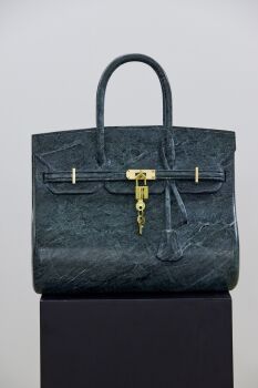 Green Marble Bag by Phantom Art
