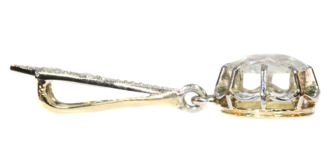 Big Rose Cut Diamond Art Deco Pendant Belle Epoque by Artista Desconocido