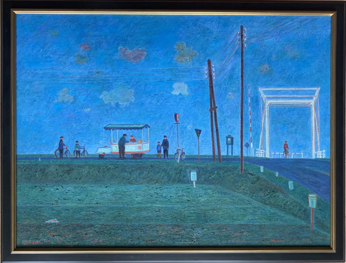 IJscocar met ophaalbrug by Dirk Breed