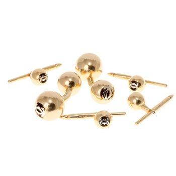 Vintage cufflinks dress set by Cartier