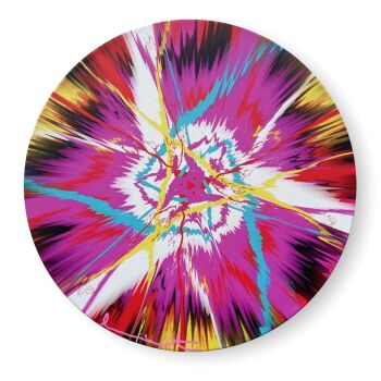 H12 - 3 - 363 Beautiful, Singing, Less Keen, Highly Poetical Vapor Painting by Damien Hirst