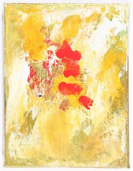 Tulpen in landschap by Jef Diederen