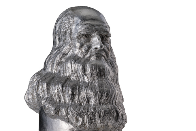 San Leonardo da Vinci - silver leaf by Eleonora Francioni Antonio Mastromarino