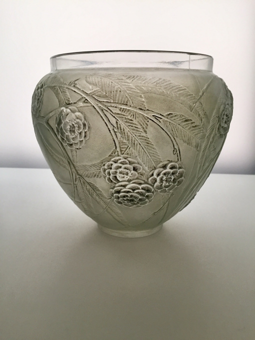 A great 'Nefliers' vase designed by Rene Lalique by René Lalique