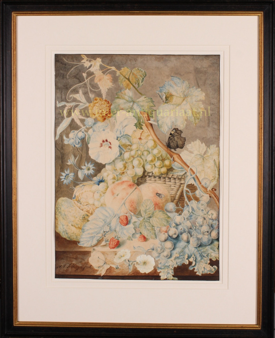 Fruit still life by Hendrina Sollewijn