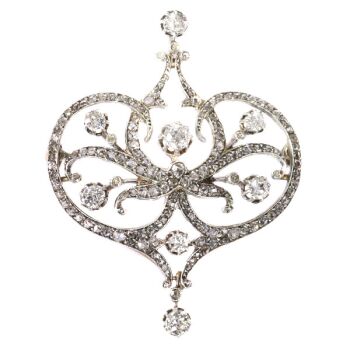 Vintage Belle Epoque diamond brooch by Artista Desconhecido