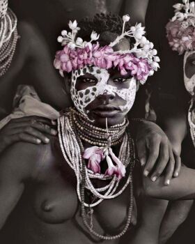 XIV 374A - Arago - Karo Tribe - Korcho Village, Omo Valley by Jimmy Nelson