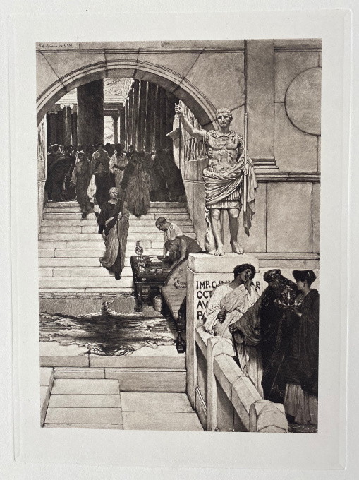 AN AUDIENCE AT AGRIPPA'S by Lawrence Alma-Tadema