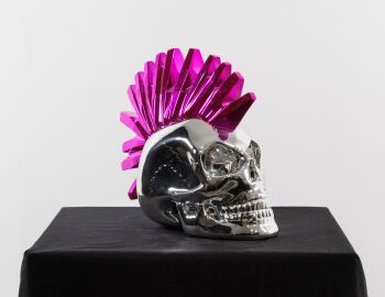 Punky Skull Chrome Silver by Sther