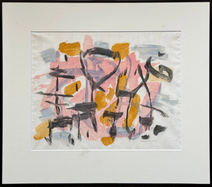 Muzikale abstracte compositie by Willy Boers