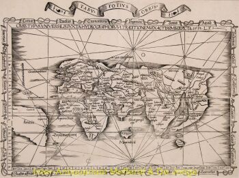 World antique map by Laurent Fries