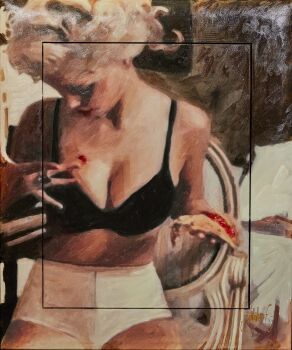 Marilyn Monroe Pizza by Peter Donkersloot