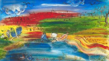"Langres, ca. 1938" by Raoul Dufy
