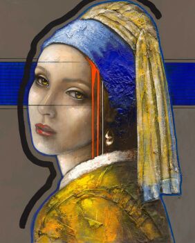 Girl with a Pearl (Ed. of 50) by Ger Doornink