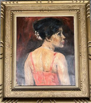 Portret van een dame by Harry Maas
