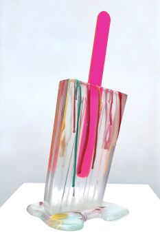 Spatter Clear Popsicle by Betsy Enzensberger