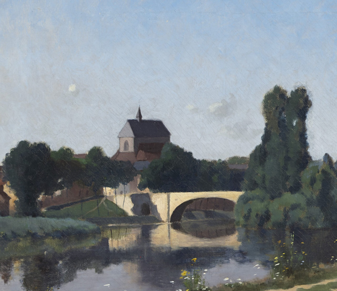 RIVIERLANDSCHAP by Louis Alexandre Bouche