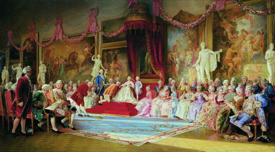 Opening of the Russian academy of Arts by Valery Jacobi 1889