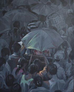 Going back home by Khin Zaw Latt