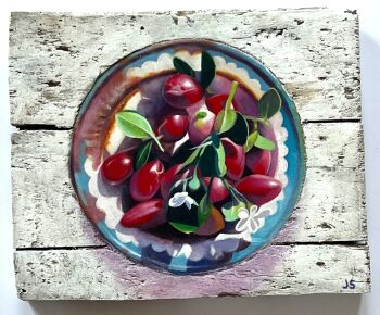 Red and green in a bowl by James Stead