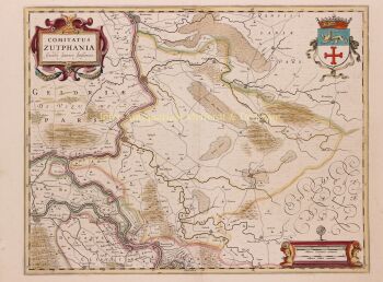 Achterhoek (County of Zutphen) by Johannes Janssonius