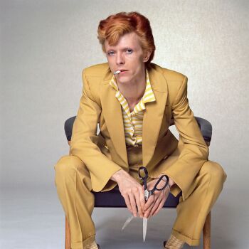 David Bowie for MOJO Magazine, digitally embossed signature and posthumous stamped by Terry O'Neill
