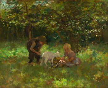 KINDEREN MET GEITJE by Hein Kever