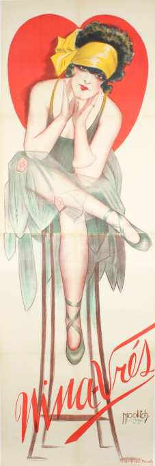Very large Roaring Twenties poster by Obrad Nicolitch