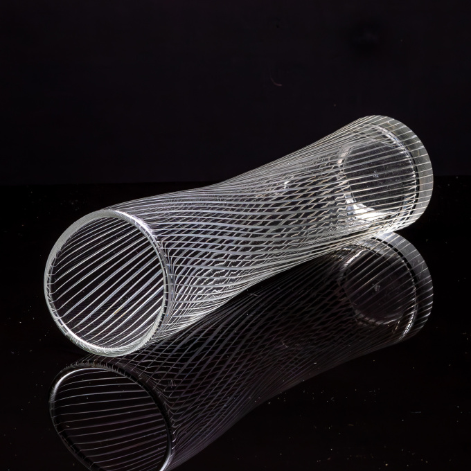 A rare crystal Art-object, model 3510 – Iittala Finland by Tapio Wirkkala