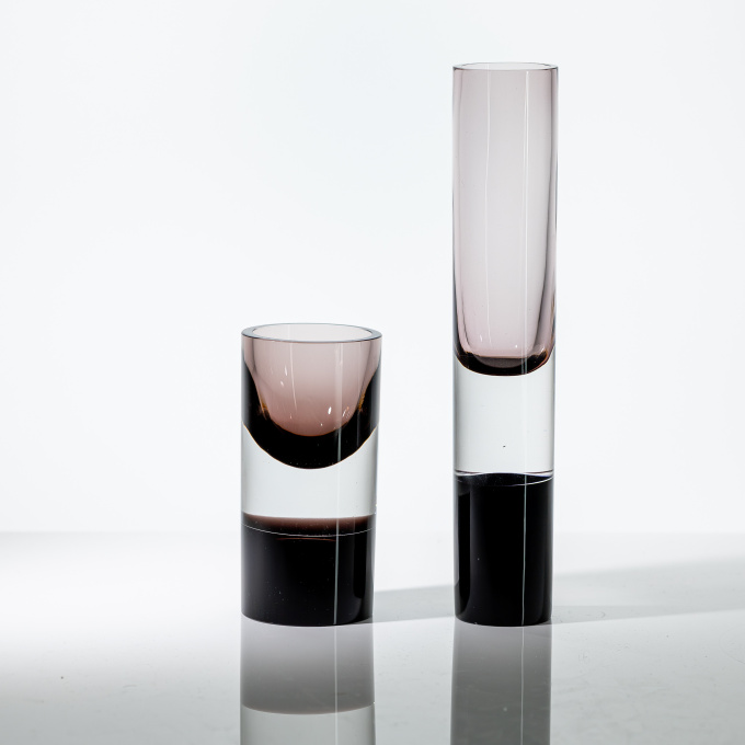 Two rare Art-objects, model 3585 & 3586 – Iittala, Finland by Tapio Wirkkala