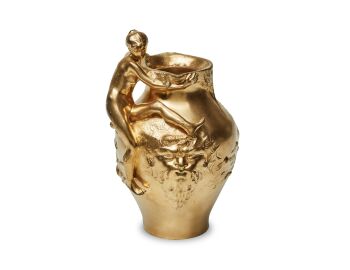Auguste Ledru – Gilded Bronze Art Nouveau Ewer-Vase – Susse Frères, Paris by Frères Foundry Susse