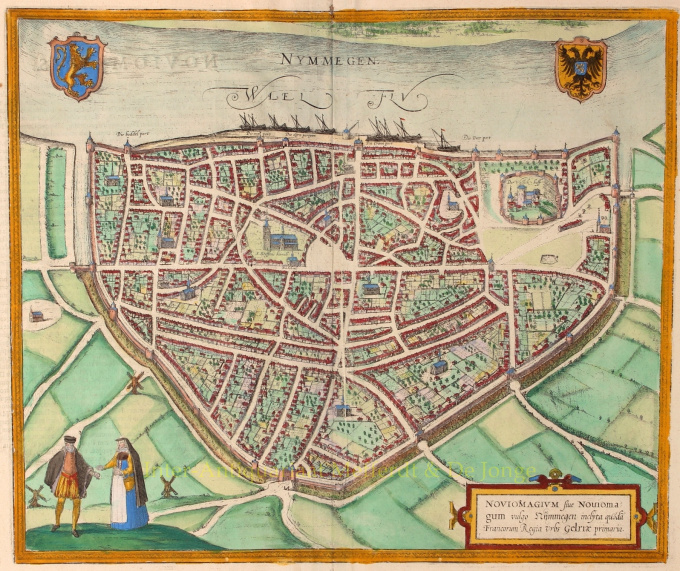 Nijmegen  by Georg Braun
