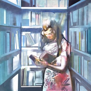Girl in the Library by Martin Koole