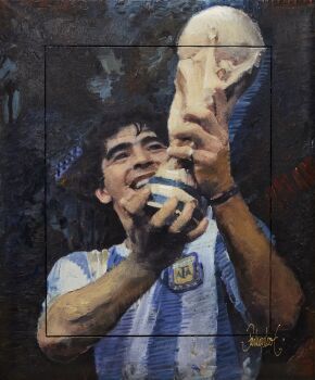 Diego Maradona by Peter Donkersloot