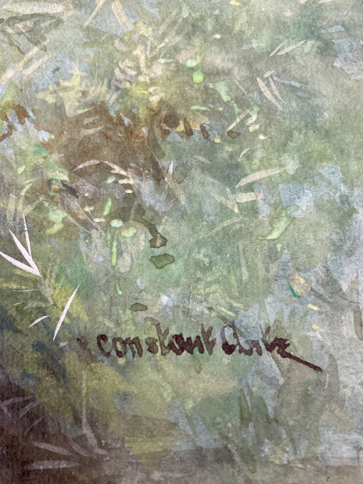 Moedereend met kuikens by Constant Artz