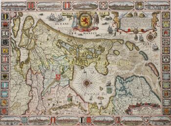 Antique map of Holland - Willem Jansz. Blaeu, 1604-1607 by Willem Janszoon Blaeu