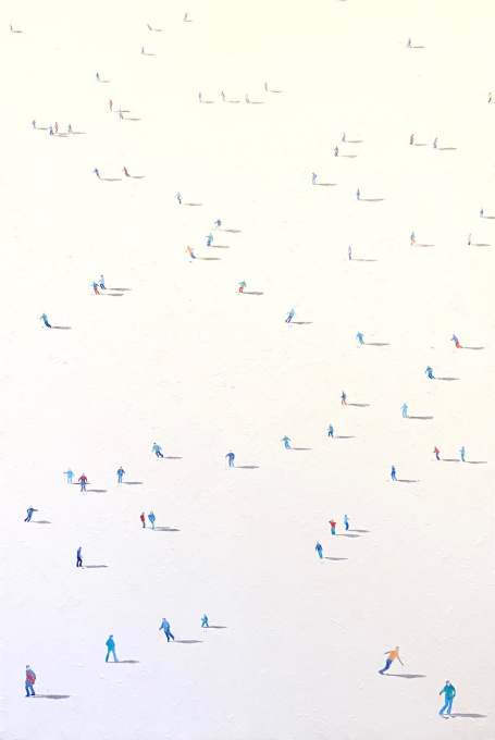Shadows on Snow VII  by Eline de Jonge