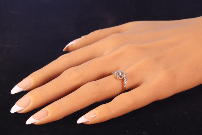 Vintage Belle Epoque diamond engagement ring by Artista Sconosciuto